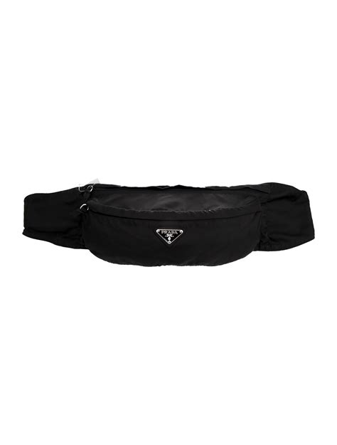 prada tessuto montagn nero|PRADA Waist/Belt Bag Tessuto Montagna Nylon Bag Nero Black .